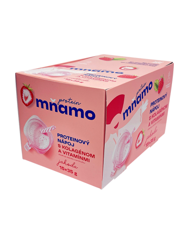 Prote�nov� n�poj m�amo - Jahoda "BOX" 15 x 35g